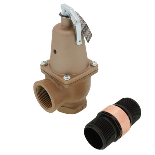 Main product image of 1" x 1-1/4" Boiler Pressure Relief Valve w/ Flood Sensor Connectivity (60 psi)