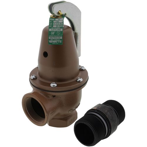 Main product image of 1-1/4" x 1-1/2" Model 740 Boiler Pressure Relief Valve w/ Flood Sensor Connectivity (50 psi)