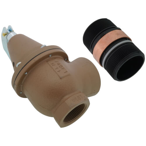 Main product image of 1-1/2" x 2" Model 740 Boiler Pressure Relief Valve w/ Flood Sensor Connectivity (50 psi)