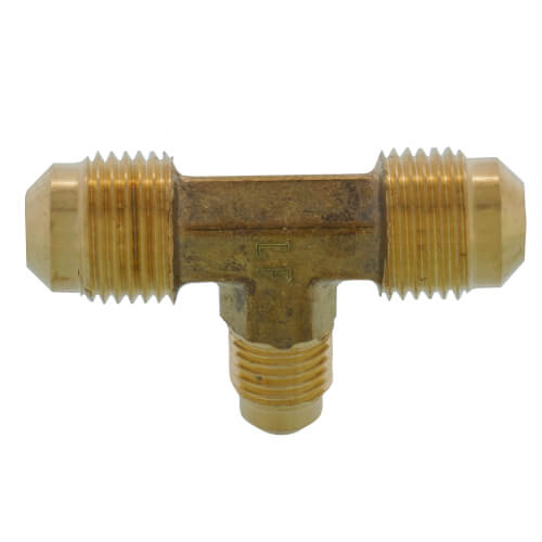 Main product image of (44-664) 3/8" x 1/4" Brass Reducing Flare Tee