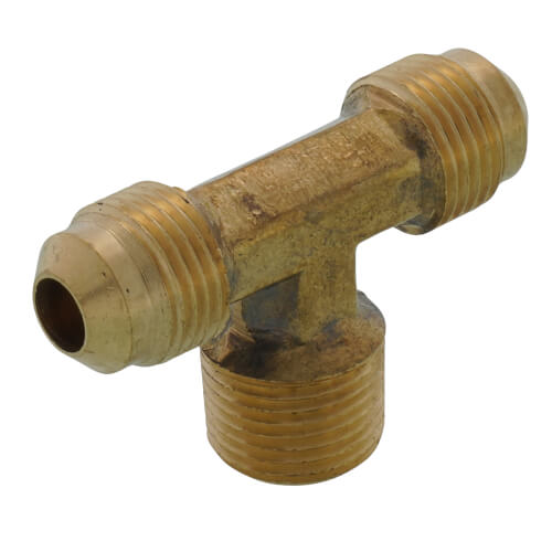Main product image of (45-66) 3/8" Flare x 3/8" MIP Brass Branch Tee