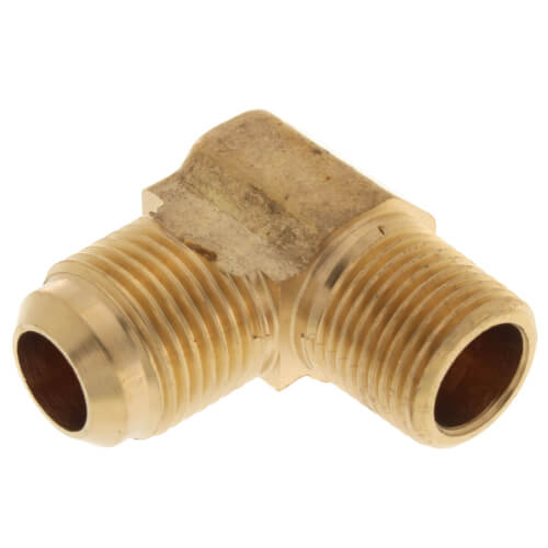Main product image of (49-86) 1/2" Flare x 3/8" MIP Brass Elbow