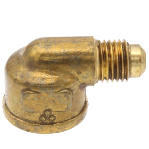 (50-46) 1/4" Flare x 3/8" FIP Brass Elbow