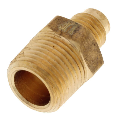 Main product image of (48-46) 1/4" Flare x 3/8" MIP Brass Half Union
