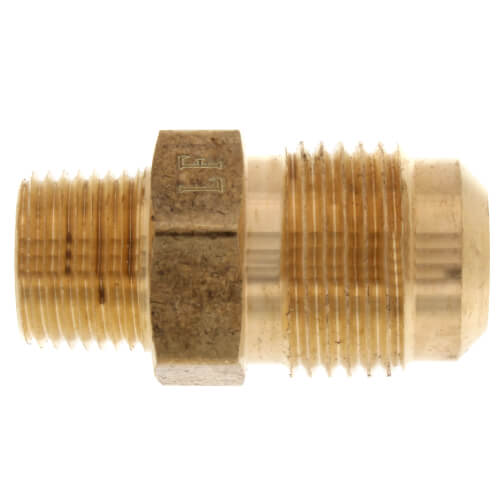 Main product image of (48-106) 5/8" Flare x 3/8" MIP Brass Half Union