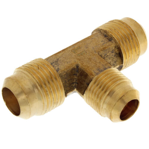Main product image of (44R-108) 5/8" x 1/2" Brass Reducing Flare Tee