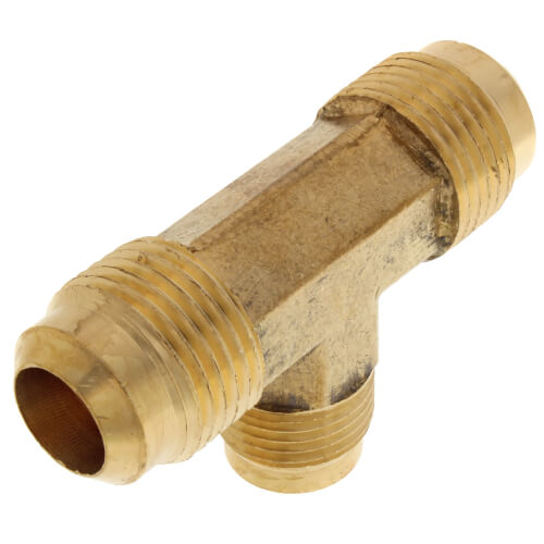 Main product image of (44R-108) 5/8" x 1/2" Brass Reducing Flare Tee