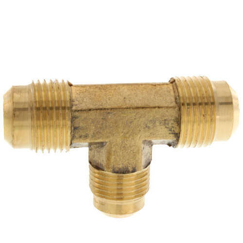 Main product image of (44R-108) 5/8" x 1/2" Brass Reducing Flare Tee
