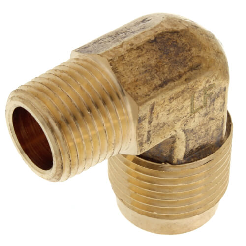 Main product image of (49-106) 5/8" Flare x 3/8" MIP Brass Elbow