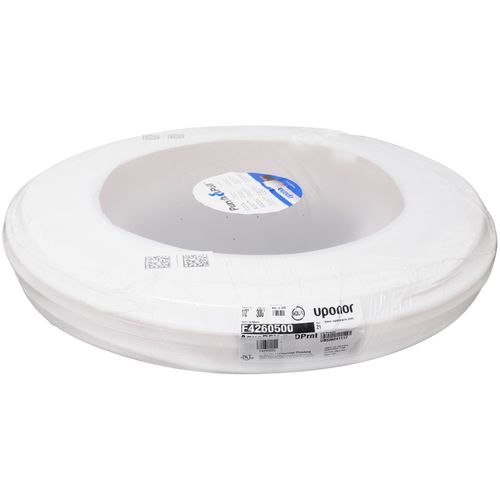 Main product image of 1/2" Uponor AquaPEX White w/ Red Print (300 ft. coil)