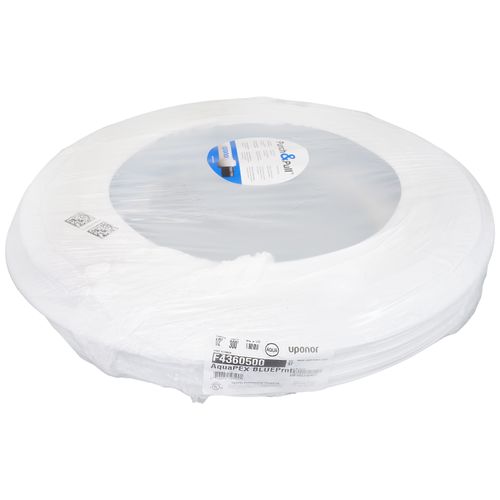 Main product image of 1/2" Uponor AquaPEX White w/ Blue Print (300 ft. coil)