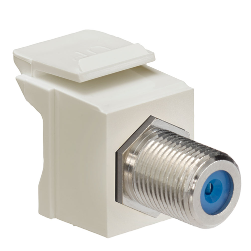 Main product image of Feedthrough Quickport, F-Connector, Nickel Plated (Ivory) Housing