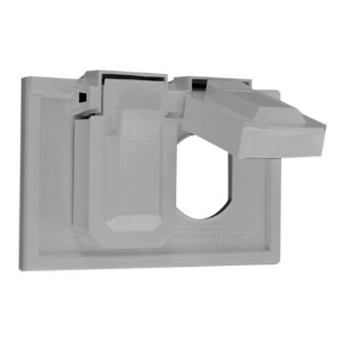 Main product image of Weatherproof Wallplate, 1-Gang, Horizontal (Gray)