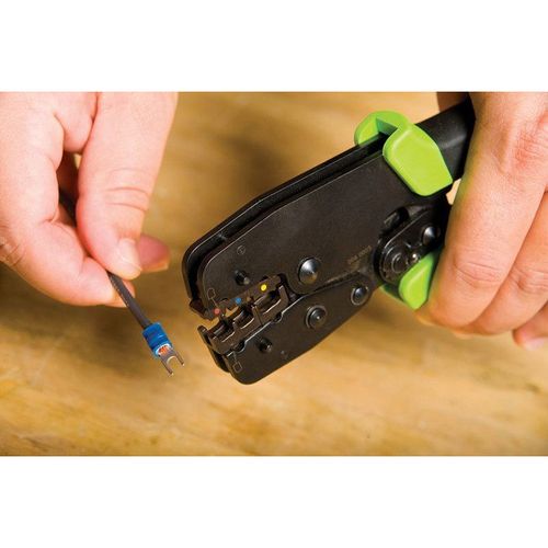Main product image of Crimping Tool with 10873, 10874, and 10875 Die Sets