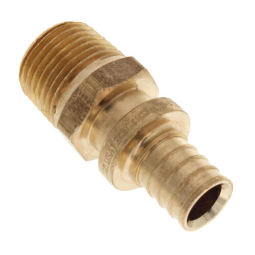 1/2" F2080 PEX Male Adapter, for Rehau Tools Only (Lead Free Brass)
