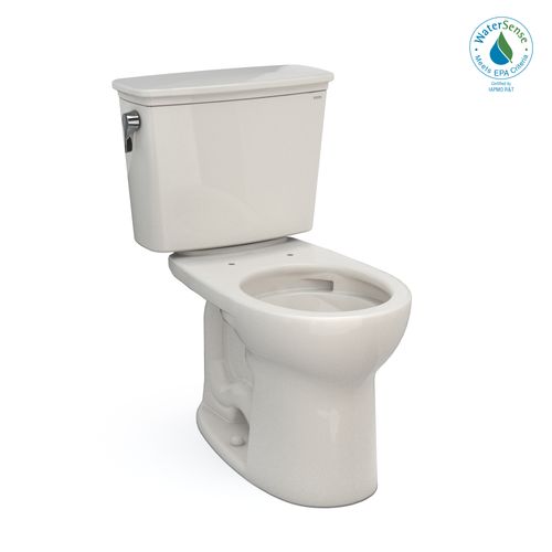 Main product image of CST785CEFG#12 Drake Transitional 2-Piece Round 1.28 GPF Universal Height Tornado Flush Toilet w/ CEFIONTECT (Sedona Beige)