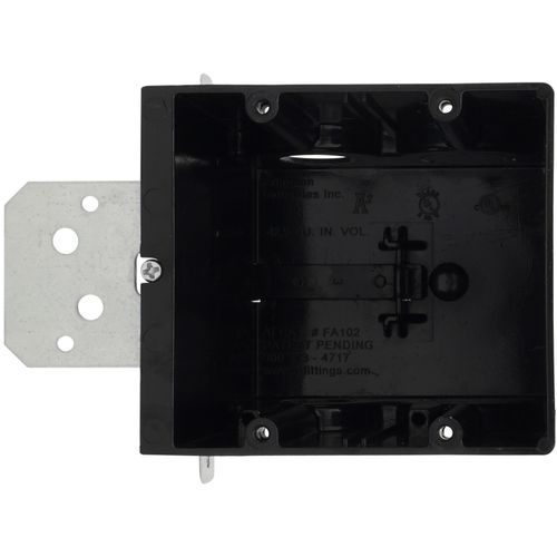 Main product image of 2 Gang IN/OUT Adjustable Non-Metallic Outlet Box for New Construction