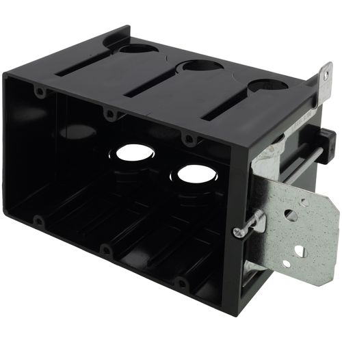 Main product image of 3-Gang IN/OUT Adjustable Non-Metallic Outlet Box for New Construction