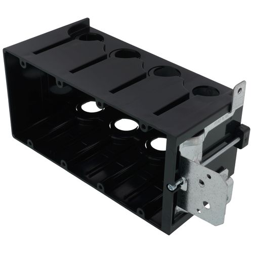 Main product image of 4-Gang IN/OUT Adjustable Non-Metallic Outlet Box for New Construction