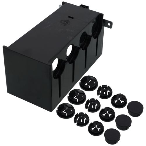 Main product image of 4-Gang IN/OUT Adjustable Non-Metallic Outlet Box for New Construction
