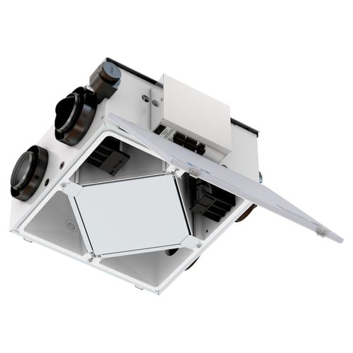 Main product image of FIT 80E-D-HC ERV Hard Connected Energy Recovery Ventilator w/ Damper, 4" Side Ports (80 CFM)