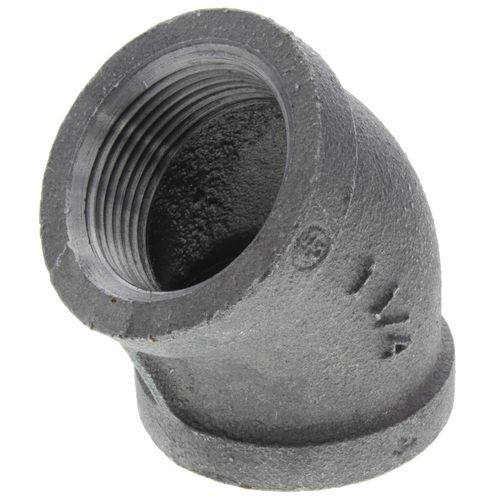 Main product image of 1-1/4" Black 45° Elbow, Class 150