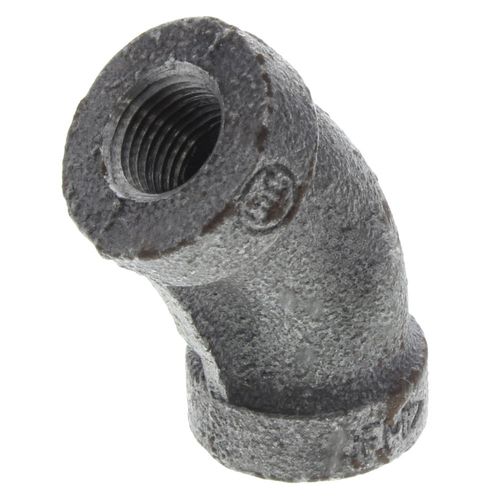 Main product image of 1/4" Black 45° Elbow