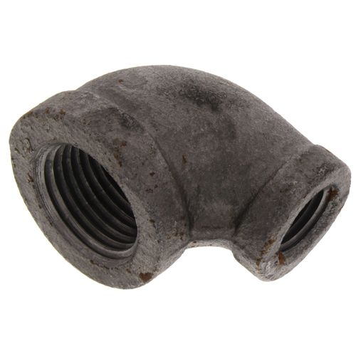 Main product image of 1/2" x 1/4" Black 90° Elbow, Class 150