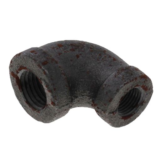 Main product image of 1/4" x 1/8" Black 90° Elbow, Class 150