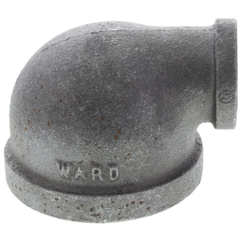 2" x 3/4" Black 90° Elbow