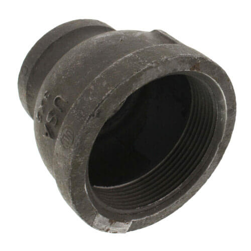 3" x 1-1/4" Black Coupling