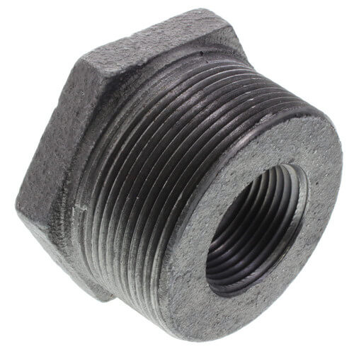 FBDT2X1X1 Ward FBDT2X1X1 2" x 1" x 1" Black Double Tapped Tank Bushing