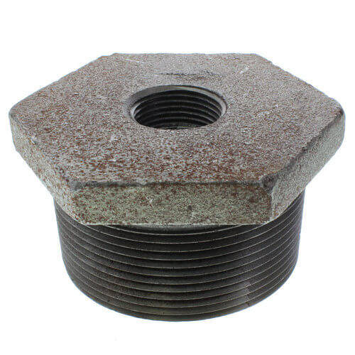 FBDT3X1X1 Ward FBDT3X1X1 3" x 1" x 1" Black Double Tapped Tank Bushing