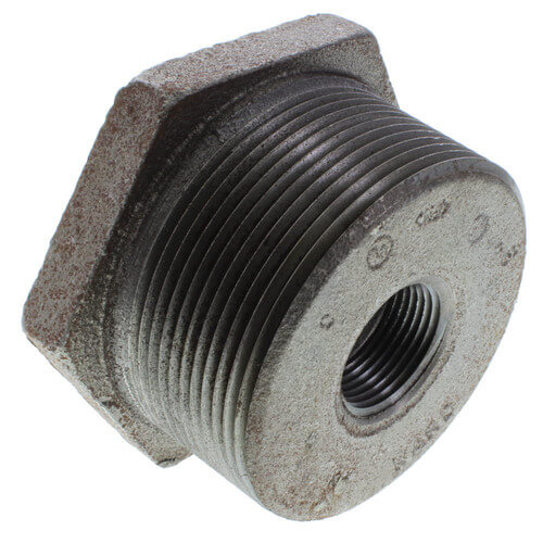 FBDT3X1X1 Ward FBDT3X1X1 3" x 1" x 1" Black Double Tapped Tank Bushing