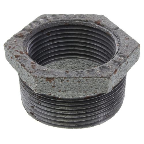 Main product image of 1-1/2" x 1-1/4" Black Hexagon Bushing, Class 150