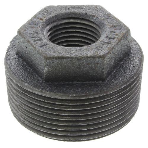 Main product image of 1-1/2" x 1/2" Black Hexagon Bushing, Class 150