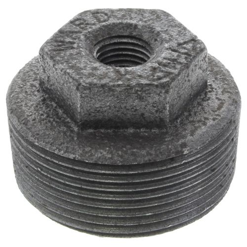 Main product image of 1-1/2" x 1/4" Black Hexagon Bushing, Class 150