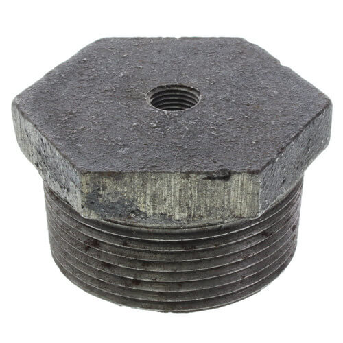 Main product image of 1-1/2" x 1/8" Black Hexagon Bushing