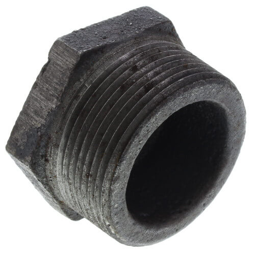 Main product image of 1-1/2" x 1/8" Black Hexagon Bushing