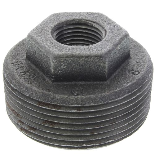 Main product image of 1-1/2" x 3/8" Black Hexagon Bushing, Class 150