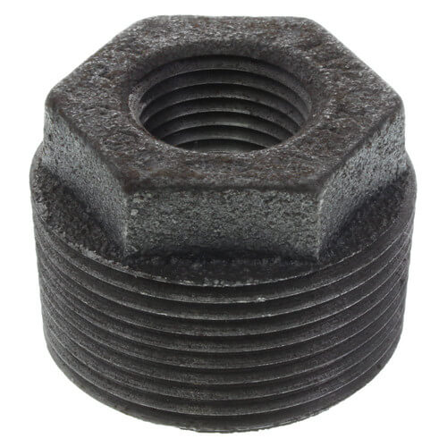 Main product image of 1-1/4" x 1/2" Black Hexagon Bushing