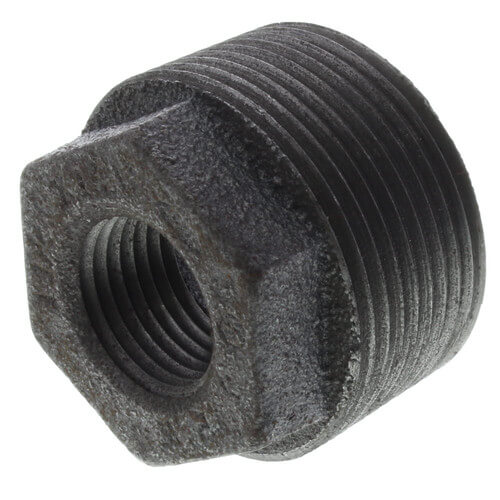Main product image of 1-1/4" x 1/2" Black Hexagon Bushing