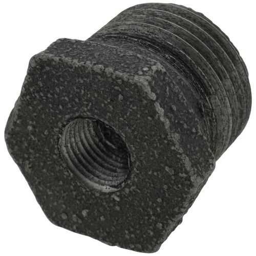 Main product image of 1/2" x 1/8" Black Hexagon Bushing