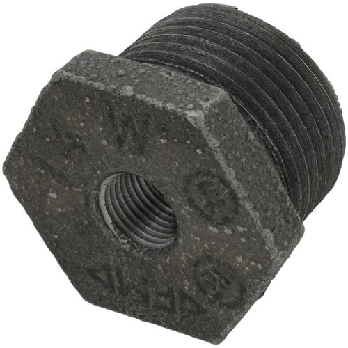 Main product image of 3/4" x 1/8" Black Hexagon Bushing