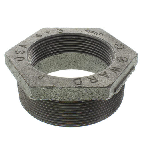 Main product image of 4" x 3" Black Hexagon Bushing