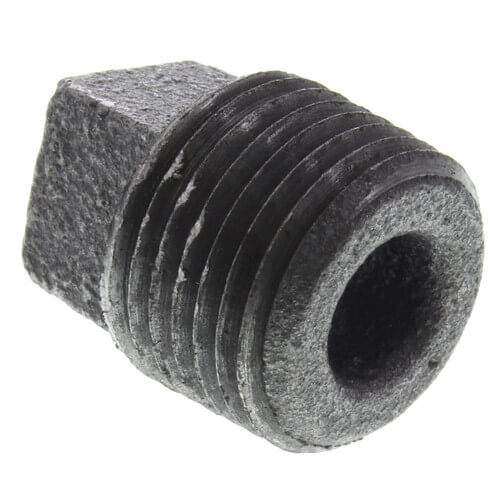 Main product image of 1/2" Black Regular Cored Plug