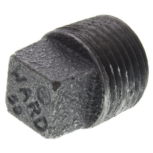 Main product image of 1/2" Black Regular Cored Plug