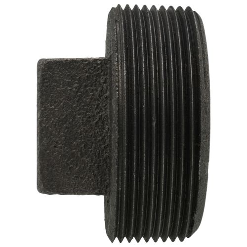 Main product image of 2" Black Regular Cored Plug