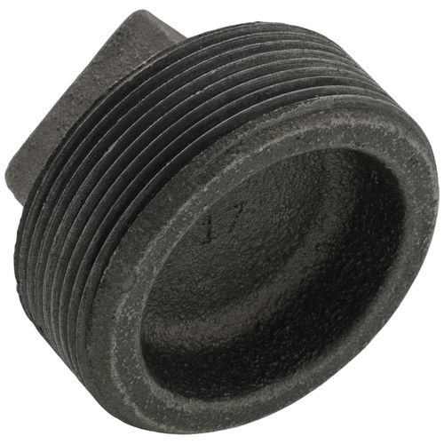 Main product image of 2" Black Regular Cored Plug