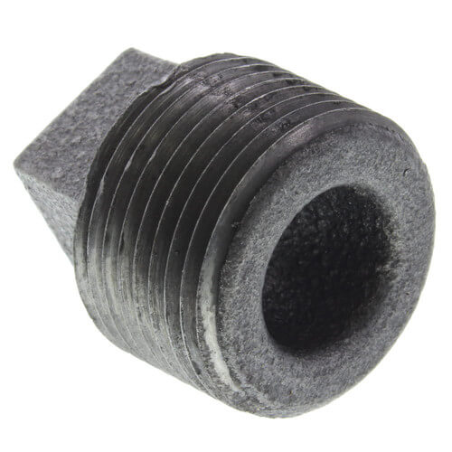 Main product image of 3/4" Black Regular Cored Plug